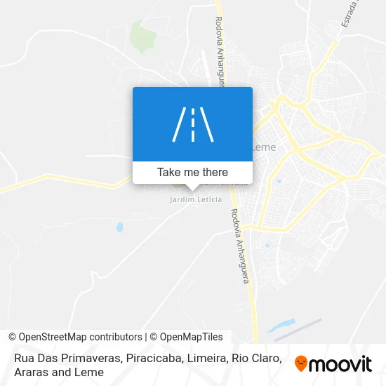 Rua Das Primaveras map