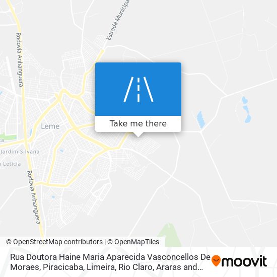 Mapa Rua Doutora Haine Maria Aparecida Vasconcellos De Moraes