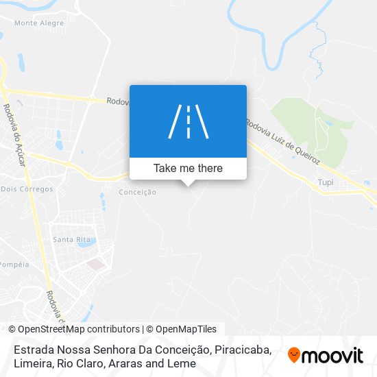 Mapa Estrada Nossa Senhora Da Conceição