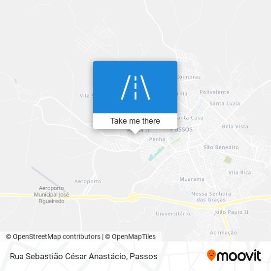 Rua Sebastião César Anastácio map