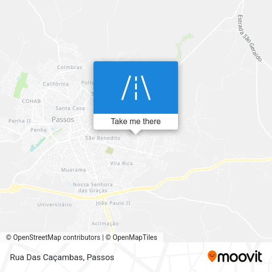 Rua Das Caçambas map