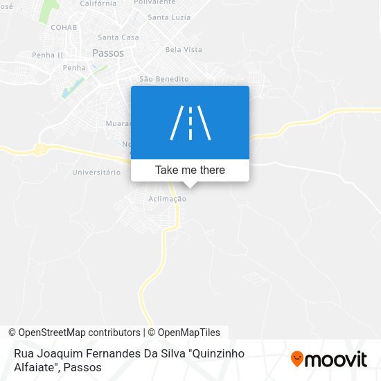 Rua Joaquim Fernandes Da Silva "Quinzinho Alfaiate" map