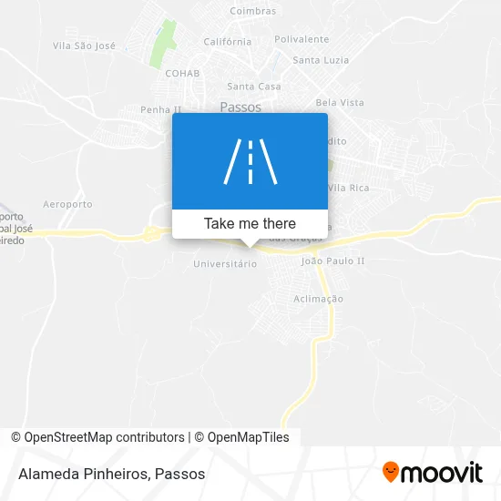 Alameda Pinheiros map