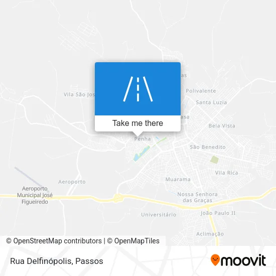Rua Delfinópolis map