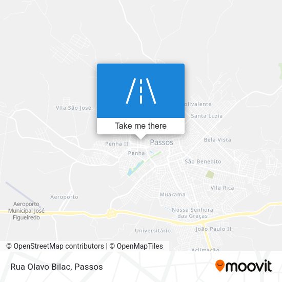 Rua Olavo Bilac map