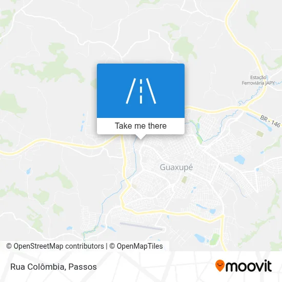 Rua Colômbia map