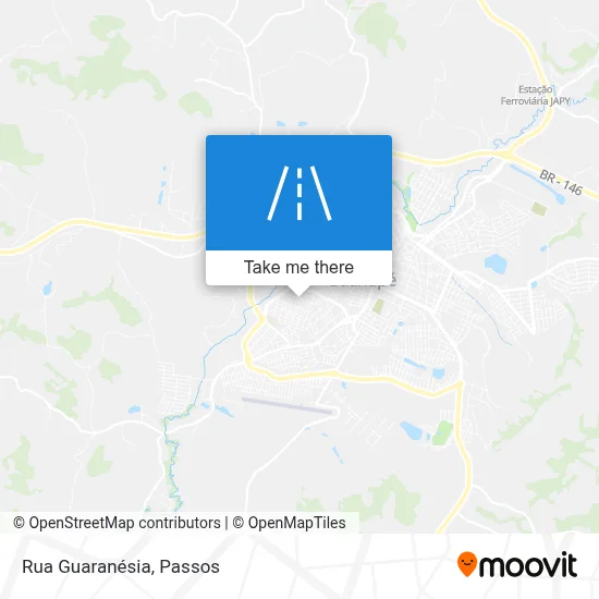 Rua Guaranésia map