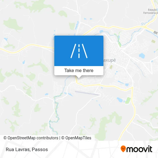 Rua Lavras map