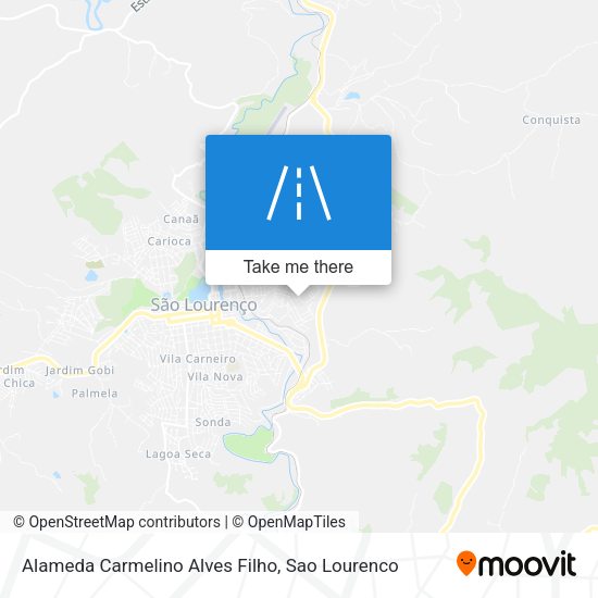 Alameda Carmelino Alves Filho map