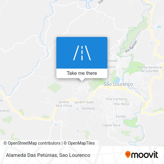 Alameda Das Petúnias map