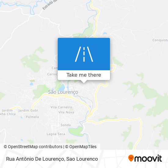 Mapa Rua Antônio De Lourenço