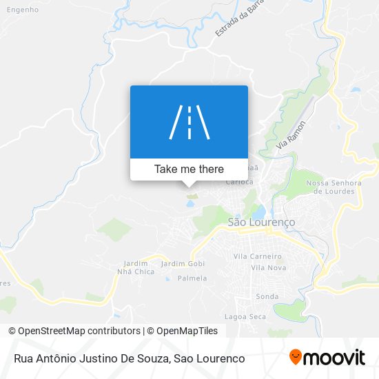 Rua Antônio Justino De Souza map