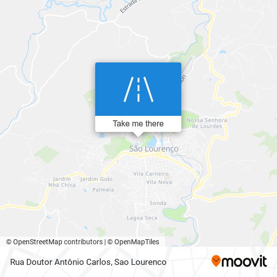 Rua Doutor Antônio Carlos map