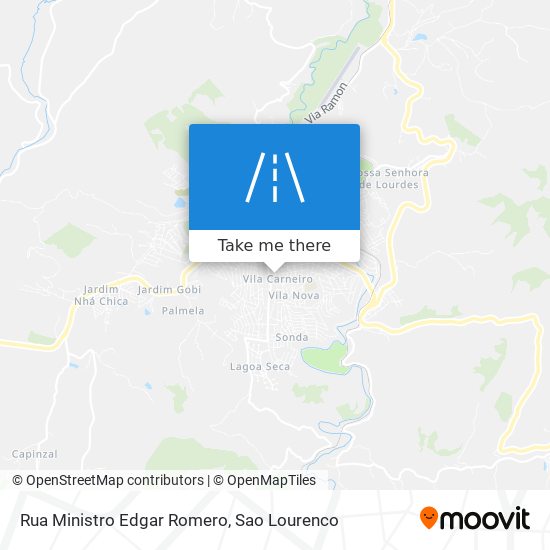 Mapa Rua Ministro Edgar Romero