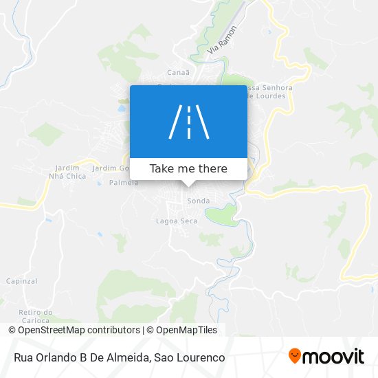 Mapa Rua Orlando B De Almeida