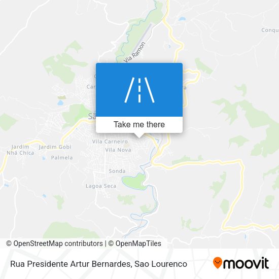 Rua Presidente Artur Bernardes map