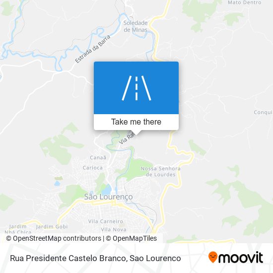 Mapa Rua Presidente Castelo Branco