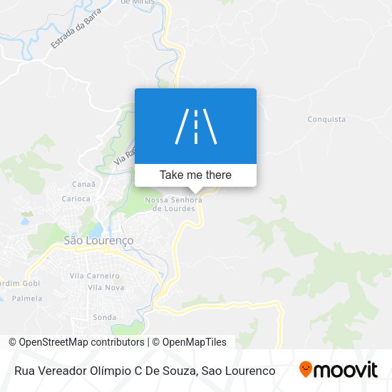 Rua Vereador Olímpio C De Souza map