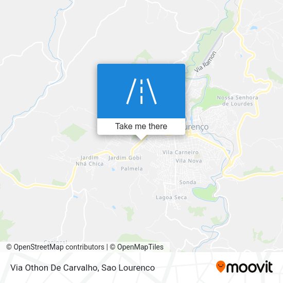 Via Othon De Carvalho map