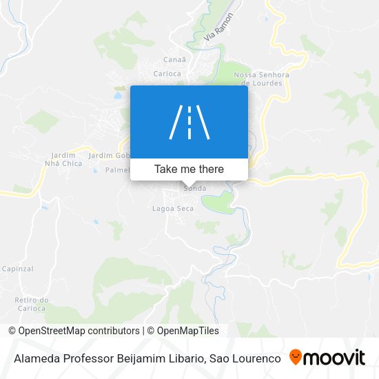 Alameda Professor Beijamim Libario map