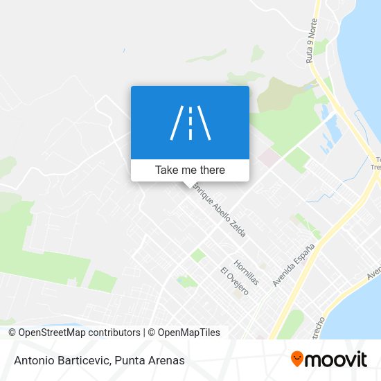 Mapa de Antonio Barticevic