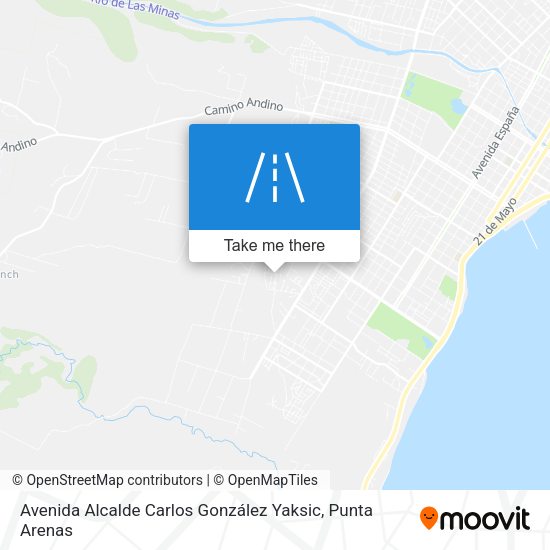 Mapa de Avenida Alcalde Carlos González Yaksic