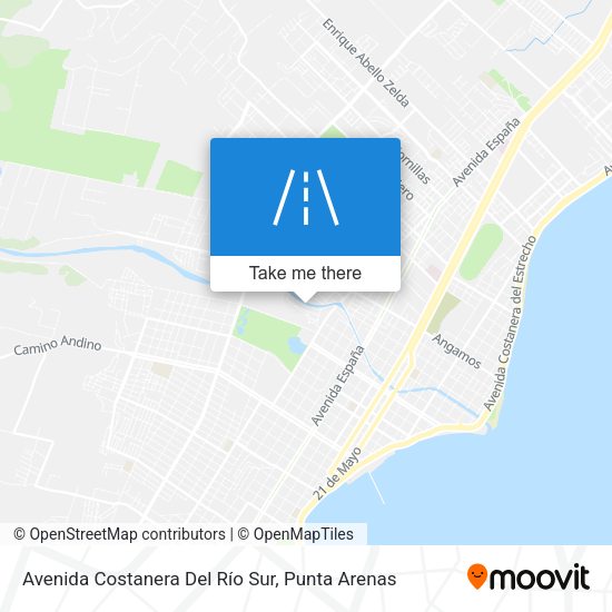 Mapa de Avenida Costanera Del Río Sur