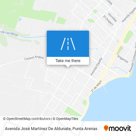 Avenida José Martínez De Aldunate map