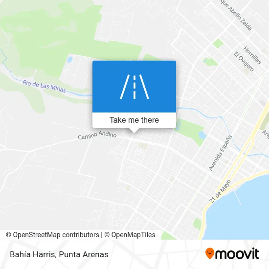 Bahía Harris map