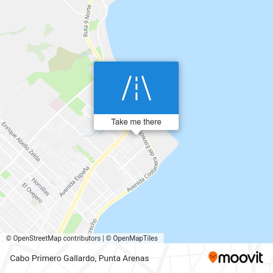 Cabo Primero Gallardo map