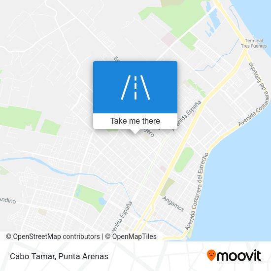 Mapa de Cabo Tamar
