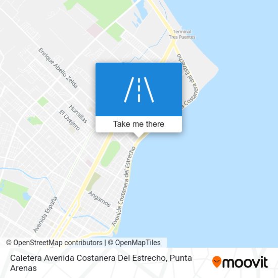 Caletera Avenida Costanera Del Estrecho map