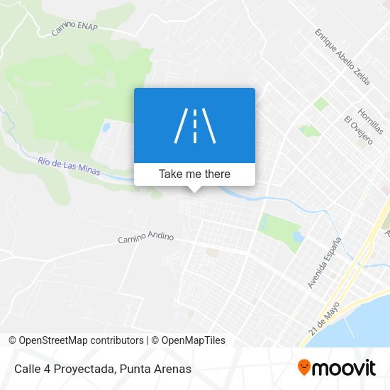 Calle 4 Proyectada map