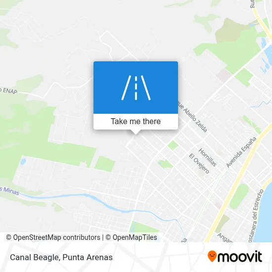 Canal Beagle map