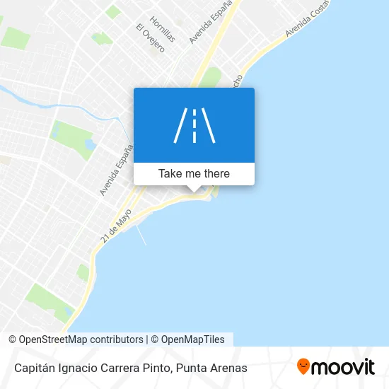Capitán Ignacio Carrera Pinto map