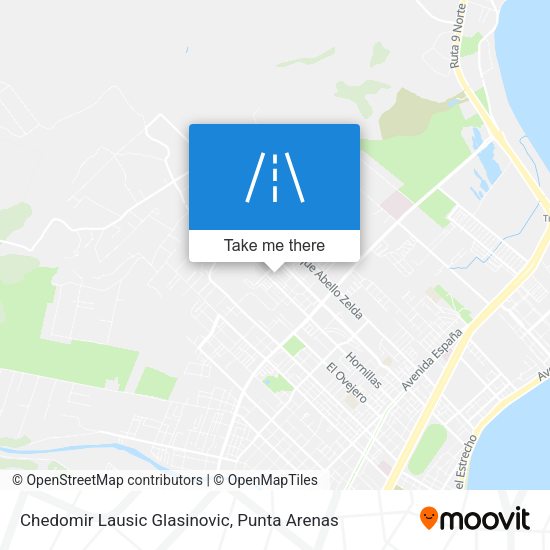 Chedomir Lausic Glasinovic map