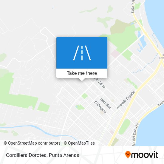 Mapa de Cordillera Dorotea