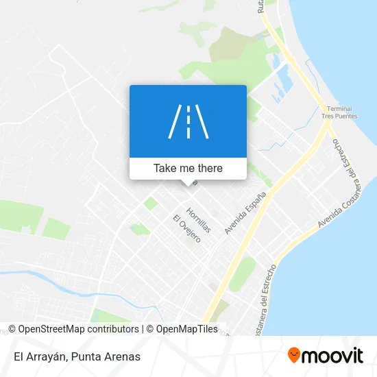 El Arrayán map
