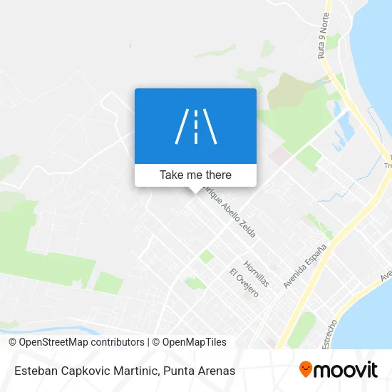 Esteban Capkovic Martinic map