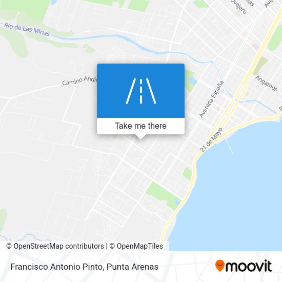 Francisco Antonio Pinto map