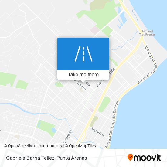 Gabriela Barria Tellez map