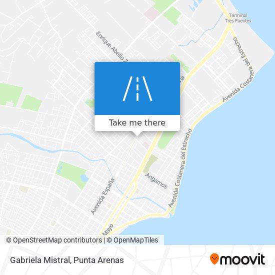 Gabriela Mistral map