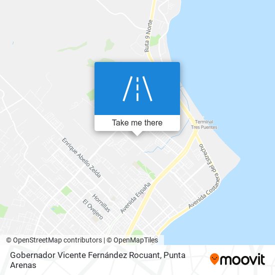 Mapa de Gobernador Vicente Fernández Rocuant