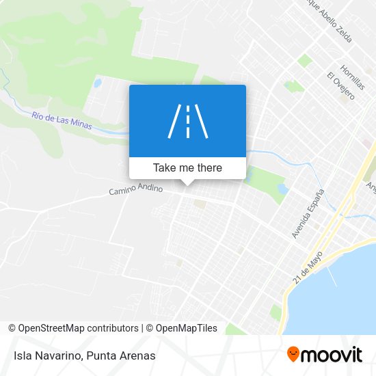 Mapa de Isla Navarino