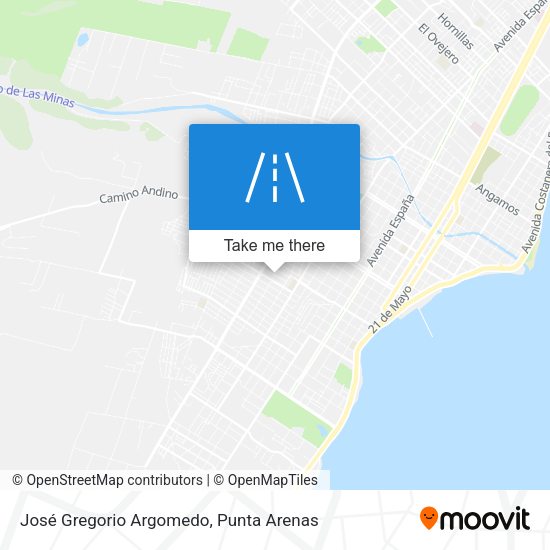 Mapa de José Gregorio Argomedo