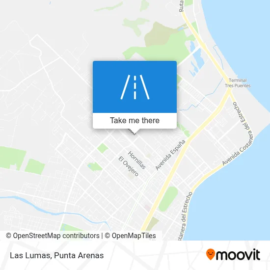 Las Lumas map