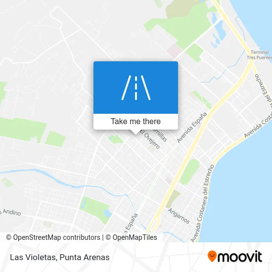 Las Violetas map