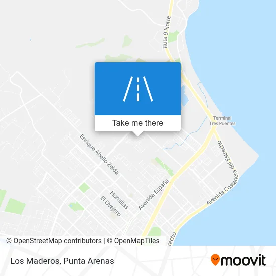 Los Maderos map