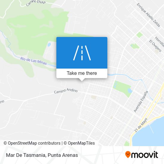 Mapa de Mar De Tasmania