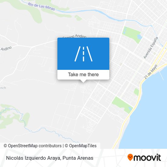 Mapa de Nicolás Izquierdo Araya